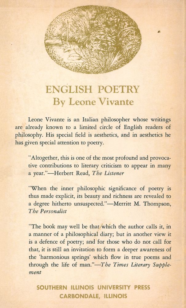 『English Poetry : AND ITS CONTRIBUTION TO THE KNOWLEDGE OF A CREATIVE PRINCIPLE』 3