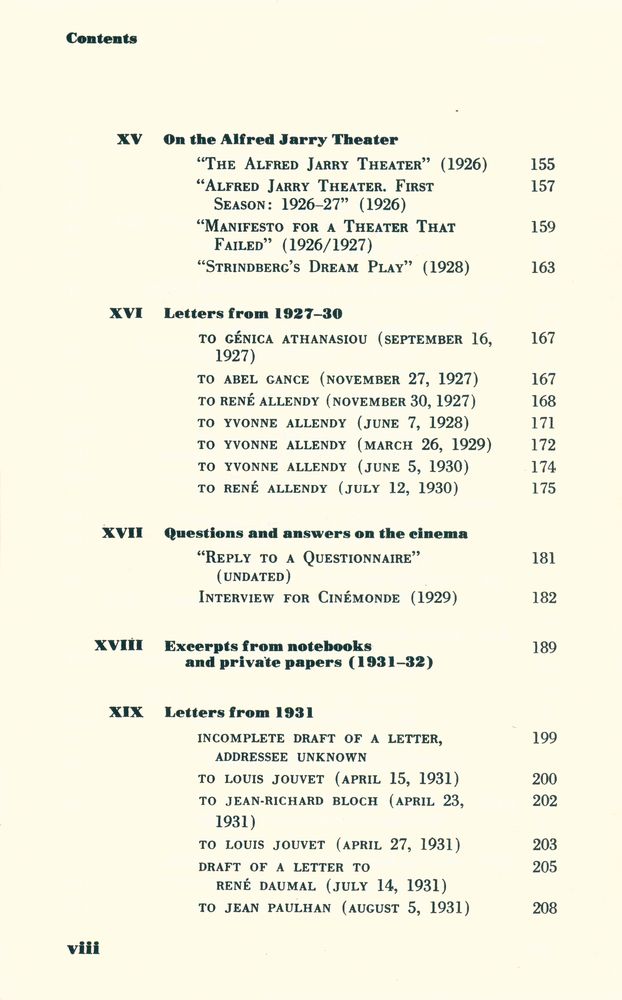 『Antonin Artaud, selected writing』 5