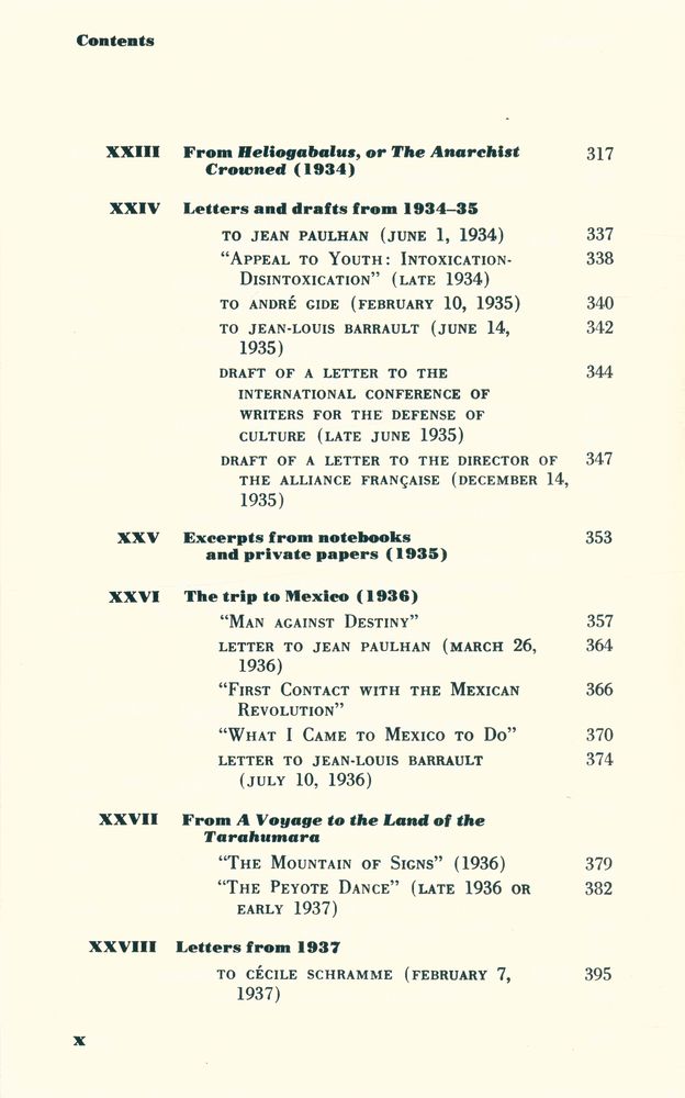 『Antonin Artaud, selected writing』 7