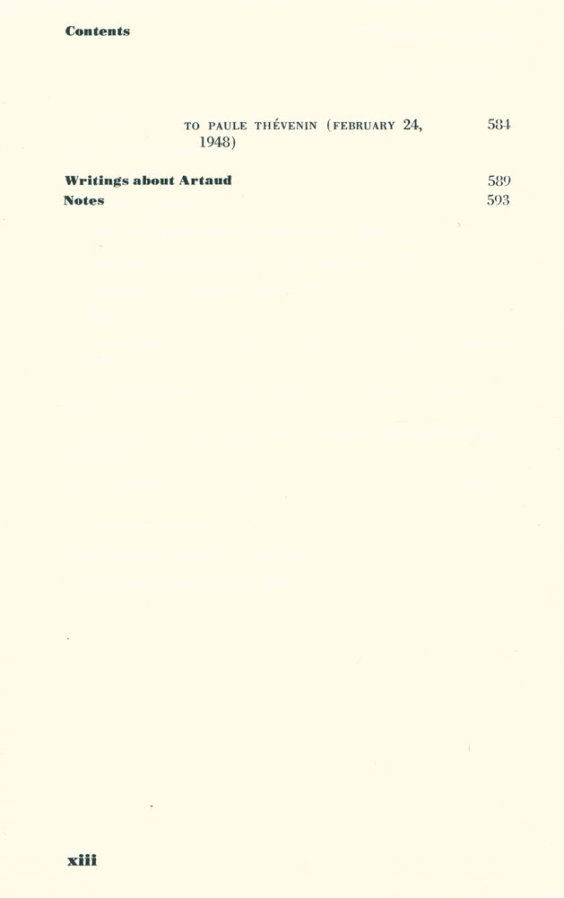 『Antonin Artaud, selected writing』