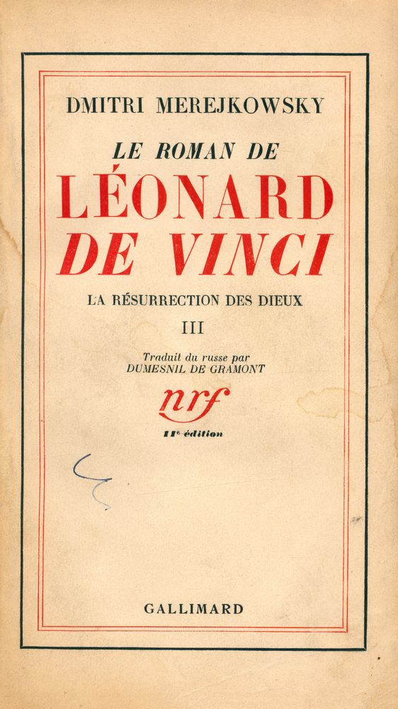 『LE ROMAN DE LÉONARD DE VINCI : LA RÉSURRECTION DES DIEUX Ⅲ』 1