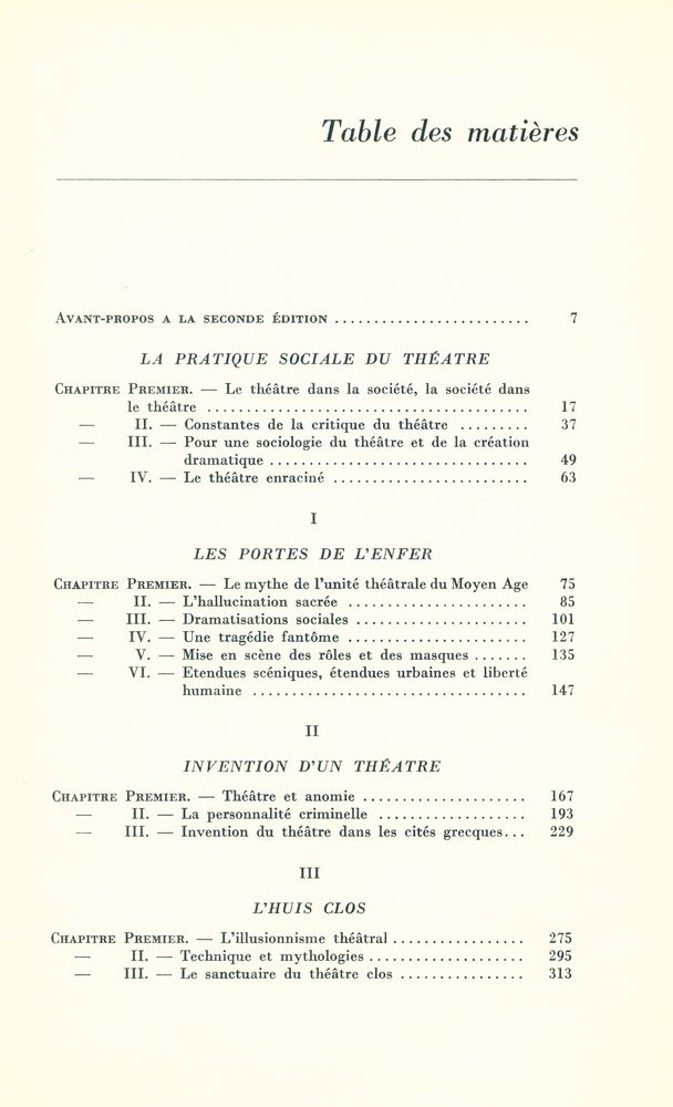 『SOCIOLOGIE D'AUJOURD'HUI - LES OMBRES COLLECTIVES : Sociologie du théâtre』 2