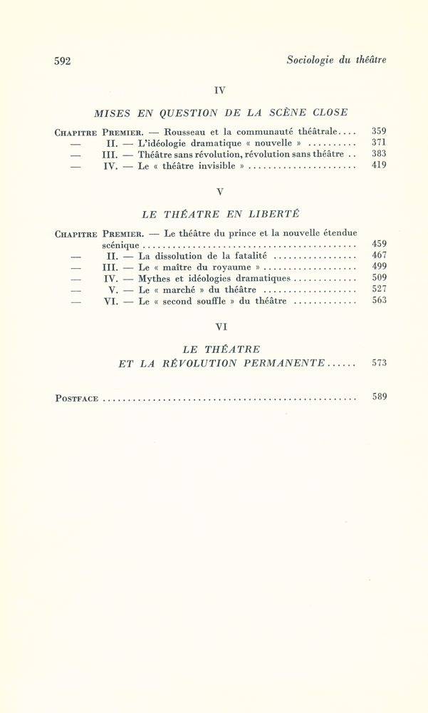 『SOCIOLOGIE D'AUJOURD'HUI - LES OMBRES COLLECTIVES : Sociologie du théâtre』 3