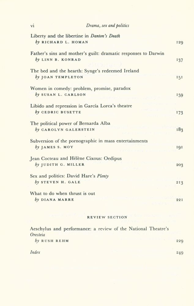 『Themes in drama 7 - Drama, Sex and Politics』 3