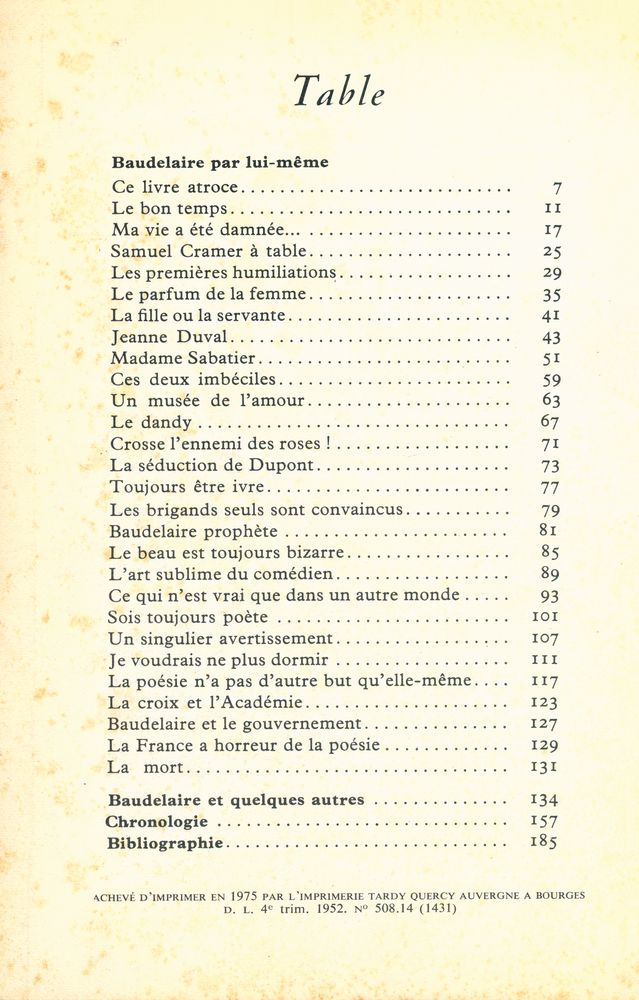 『BAUDELAIRE』 2