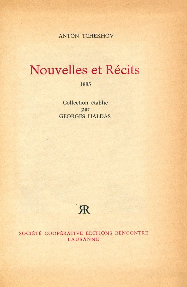 『Nouvelles et Récits 1885』 1