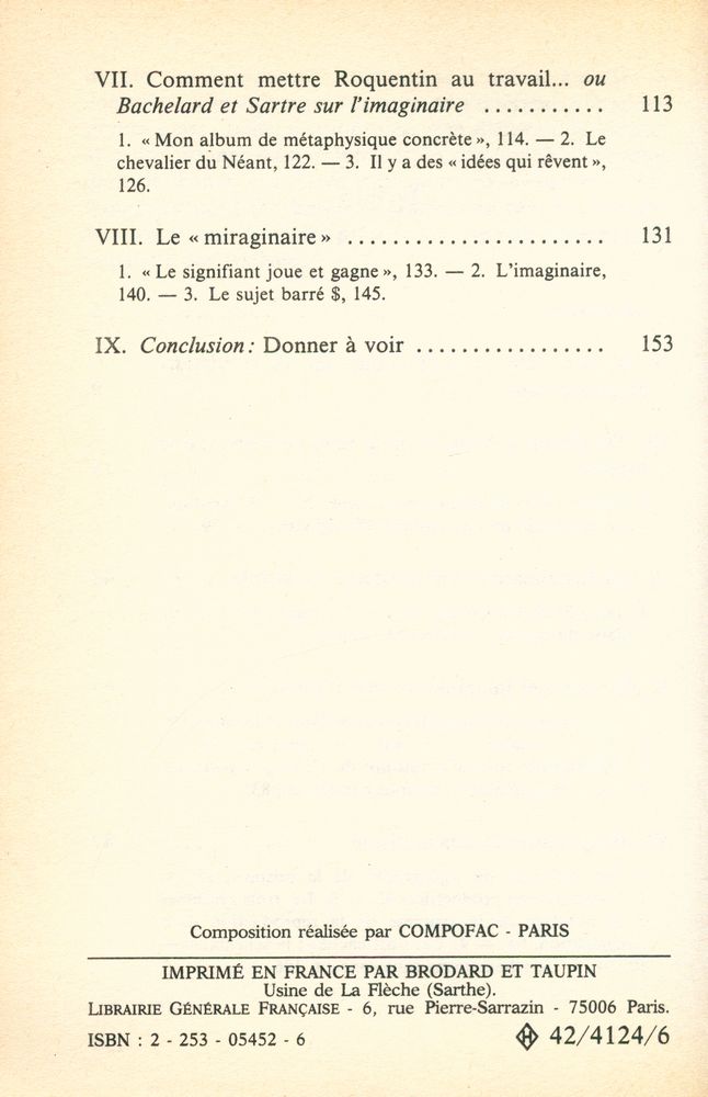 『Les grandes conceptions de l'imaginaire : de Platon à Sartre et Lacan』 3