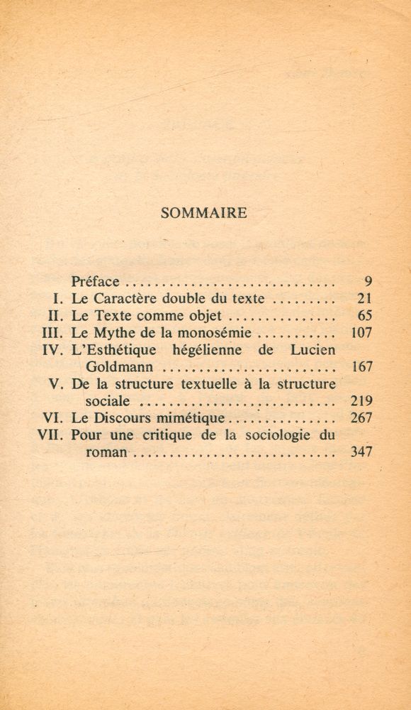 『POUR UNE SOCIOLOGIE DU TEXTE LITTÉRAIRE』 2