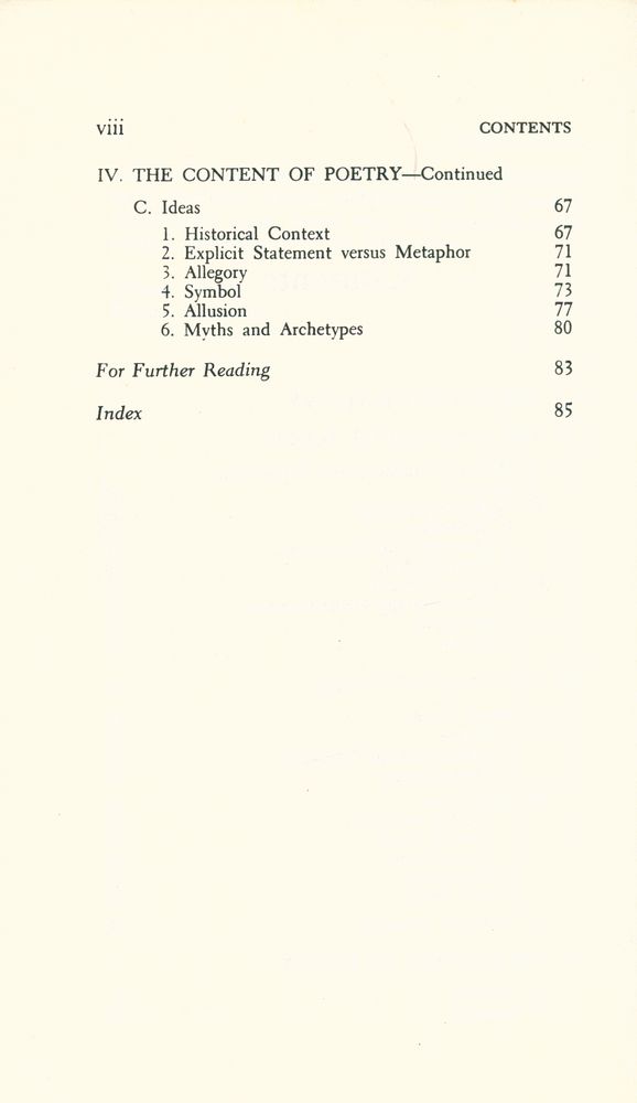 『A HANDBOOK FOR THE STUDY OF POETRY』 3