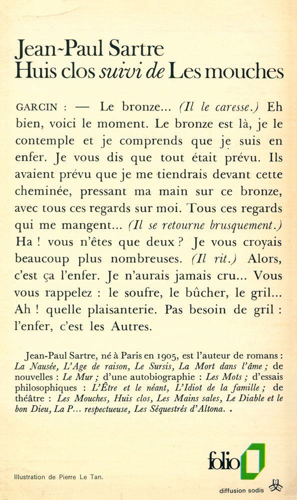 『Huis clos : SUIVI DE Les mouches』 3