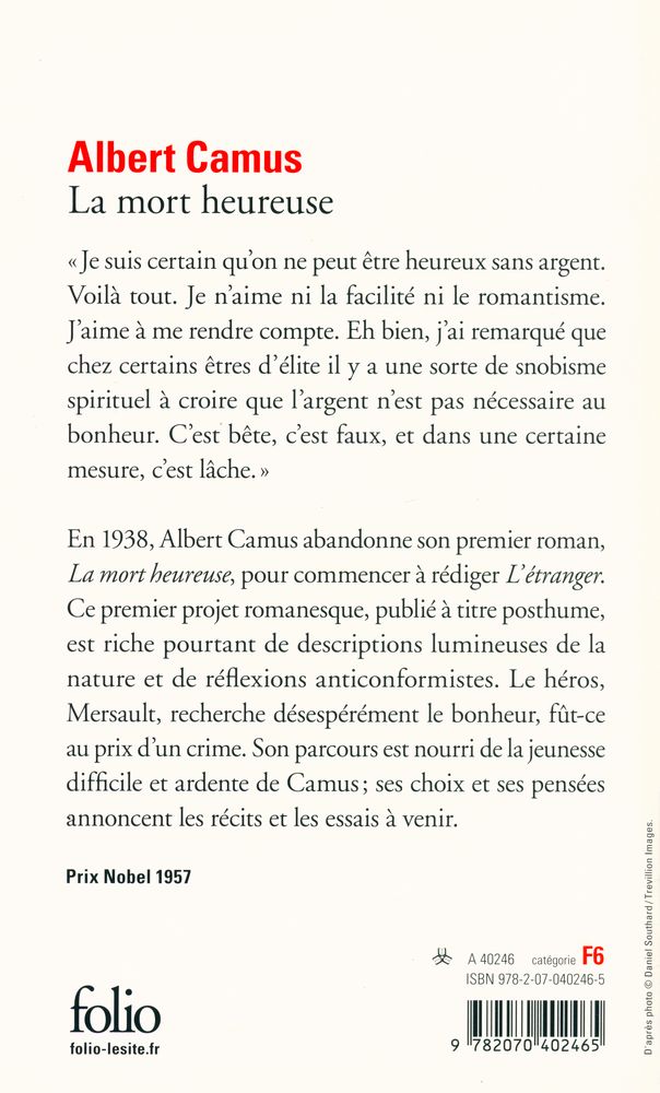 『La mort heureuse』 3