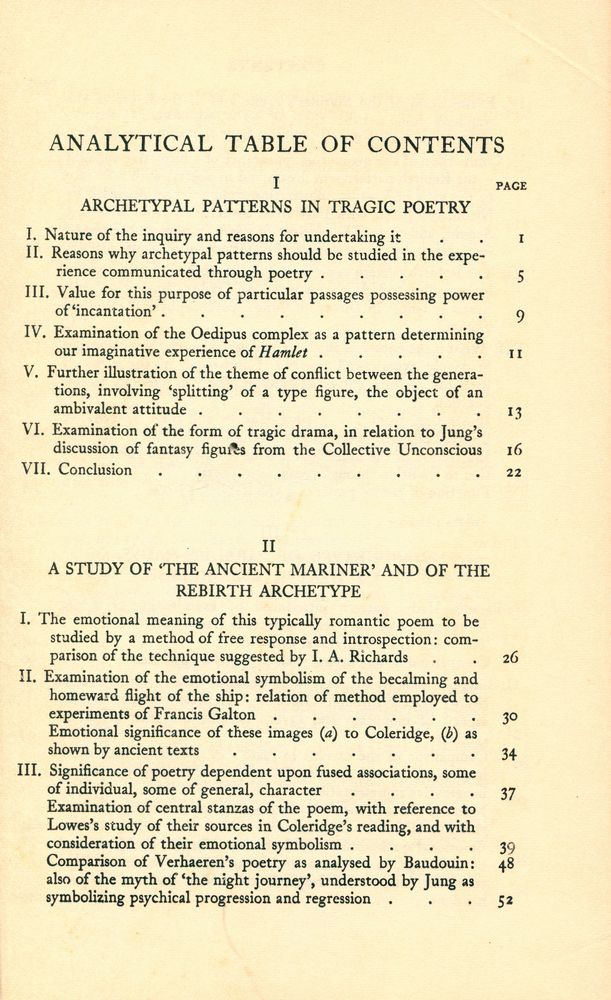 『archetypal patterns in poetry : Psychological Studies of Imagination』 2