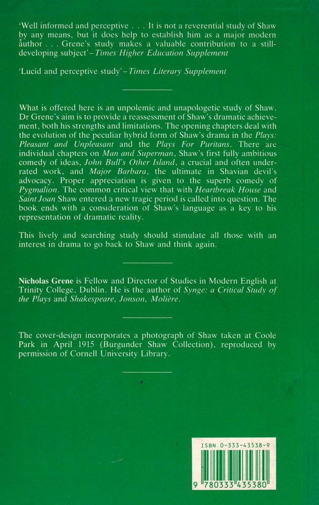 『BERNARD SHAW : A Critical View』 3