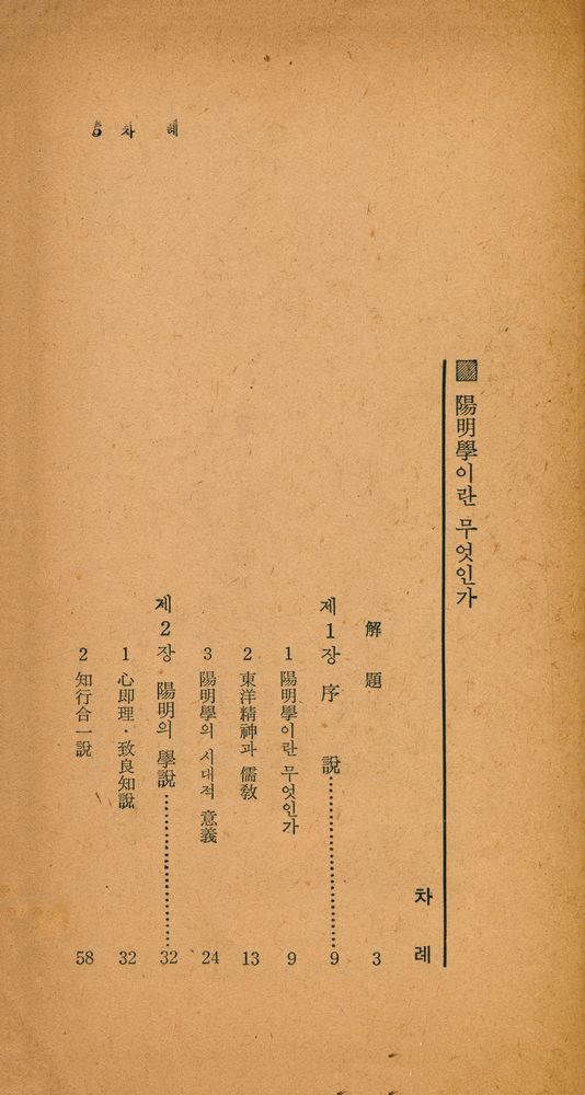 『瑞文文庫 255 - 陽明學이란 무엇인가(서문문고 255 - 양명학이란 무엇인가)』 2