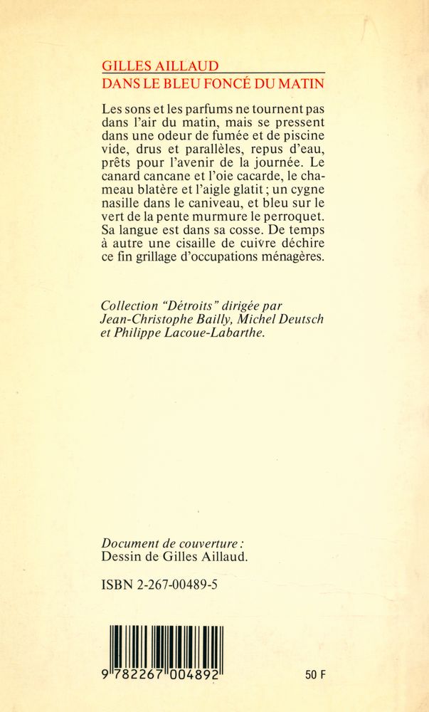 『dans le bleu foncé du matin』 4