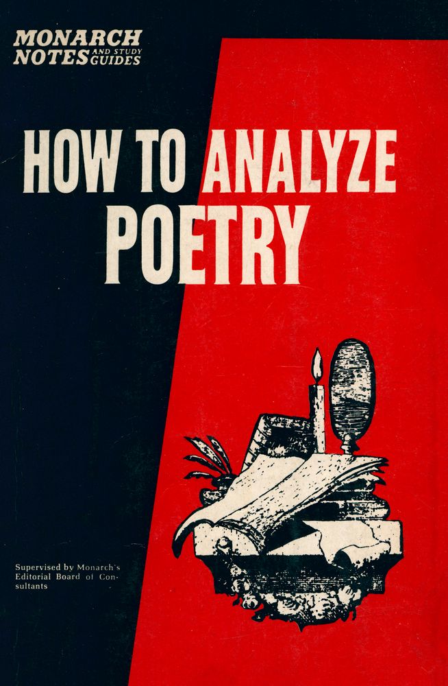 『HOW TO ANALYZE POETRY』 1