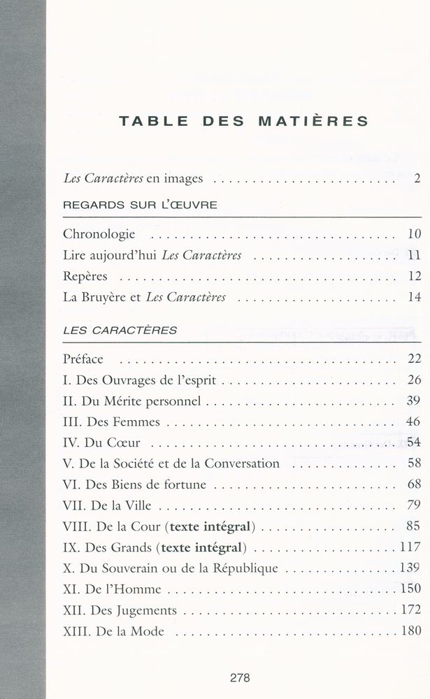 『Les Caractères』 2