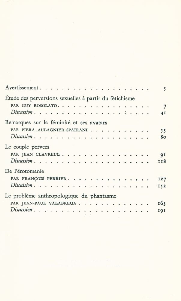 『Le désir et la perversion』 2