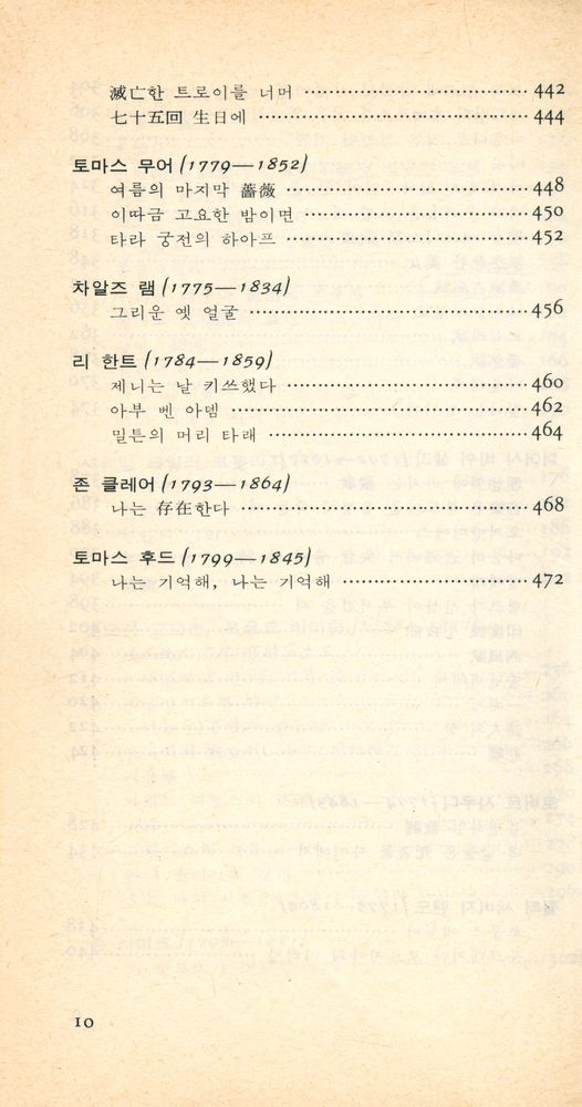 『浪漫主義 英詩(낭만주의 영시)』 5