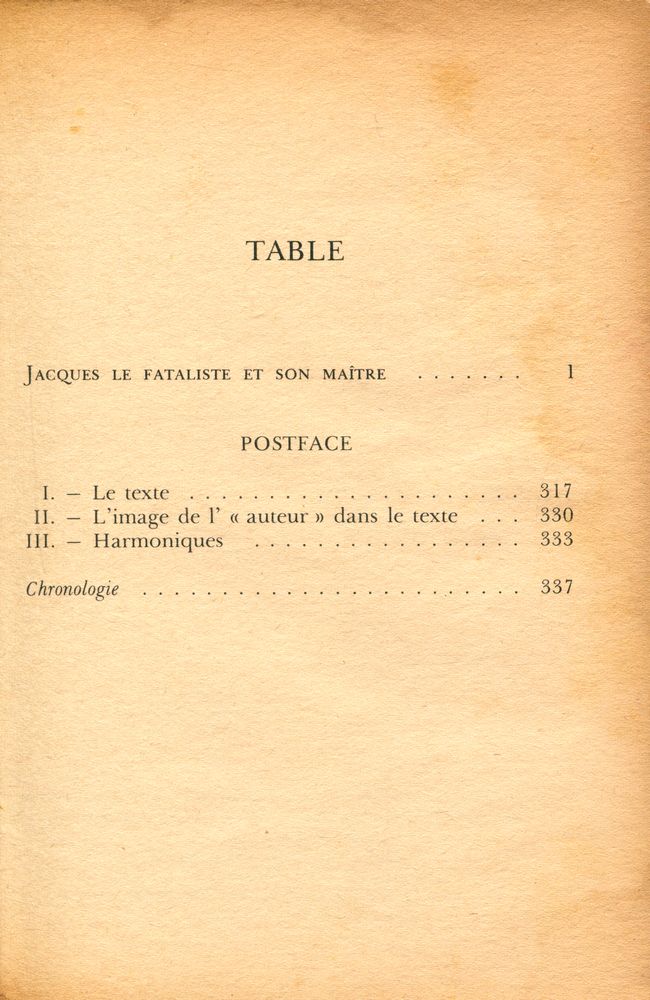 『Jacques le fataliste』 2