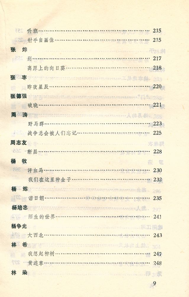 『八十年代詩選』