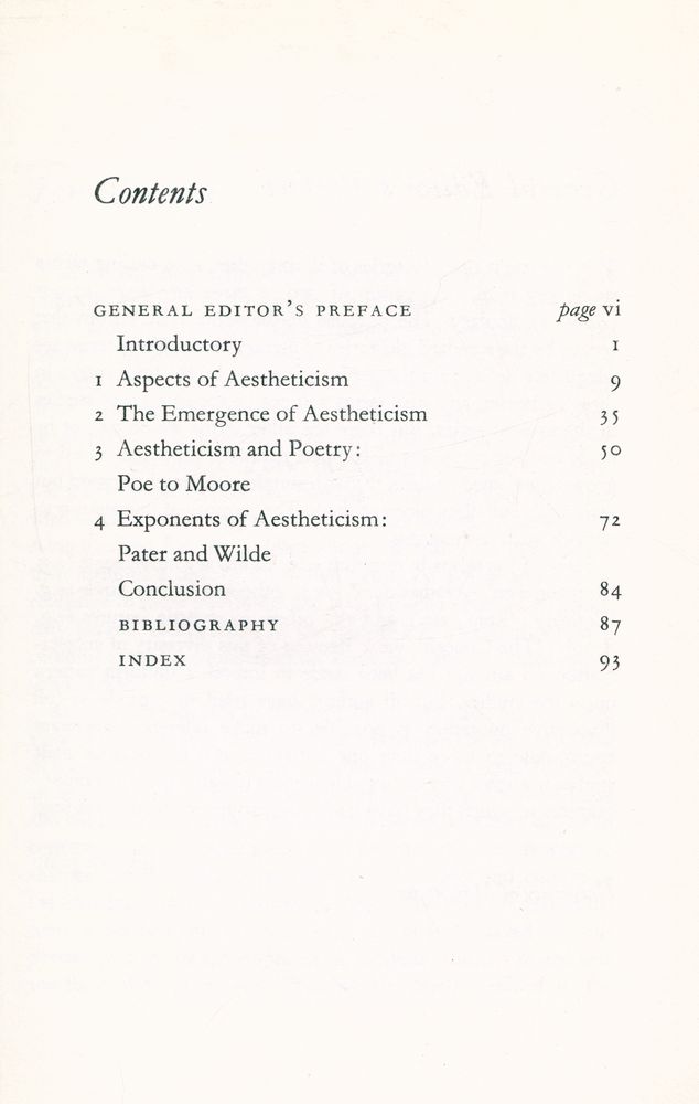 『The Critical Idiom - Aestheticism』 2