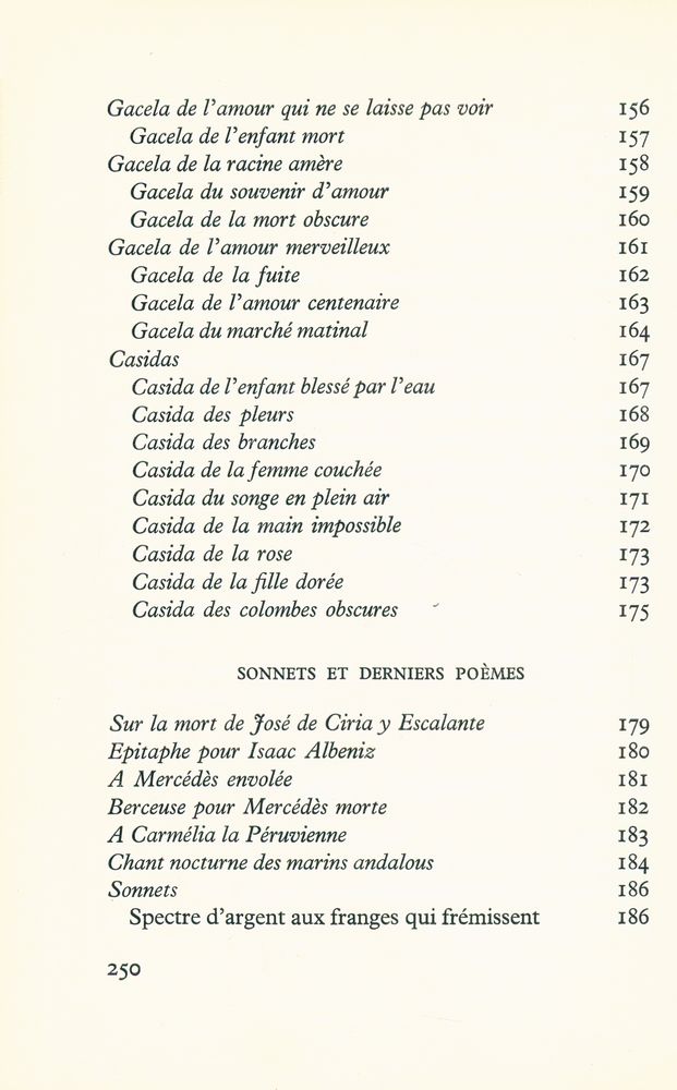 『Poésies, Ⅲ : 1926 - 1936 : Poètè à New York : Chant funèbre pour I.S. Mejías Divan du Tamarit et autres textes』 5