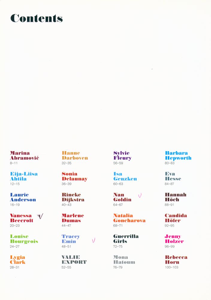 『WOMEN ARTISTS IN THE 20TH AND 21ST CENTURY』 2