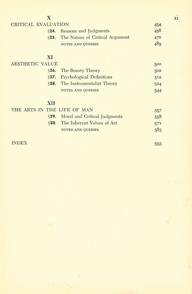 『AESTHETICS : PROBLEMS IN THE PHILOSOPHY OF THE CRITICISM』 4
