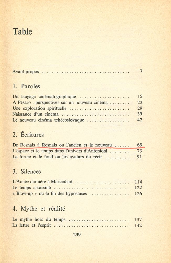 『L'ÉCRAN DE LA MÉMOIRE : ESSAI DE LECTURE CINÉMATOGRAPHIQUE』 2