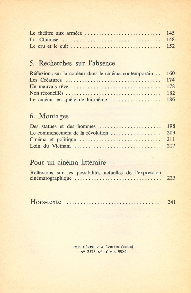 『L'ÉCRAN DE LA MÉMOIRE : ESSAI DE LECTURE CINÉMATOGRAPHIQUE』 3
