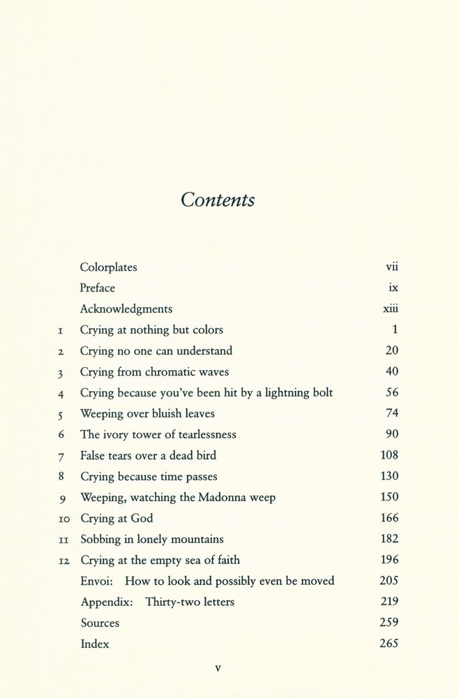 『Pictures and tears : a history of people who have cried in front of paintings』 2