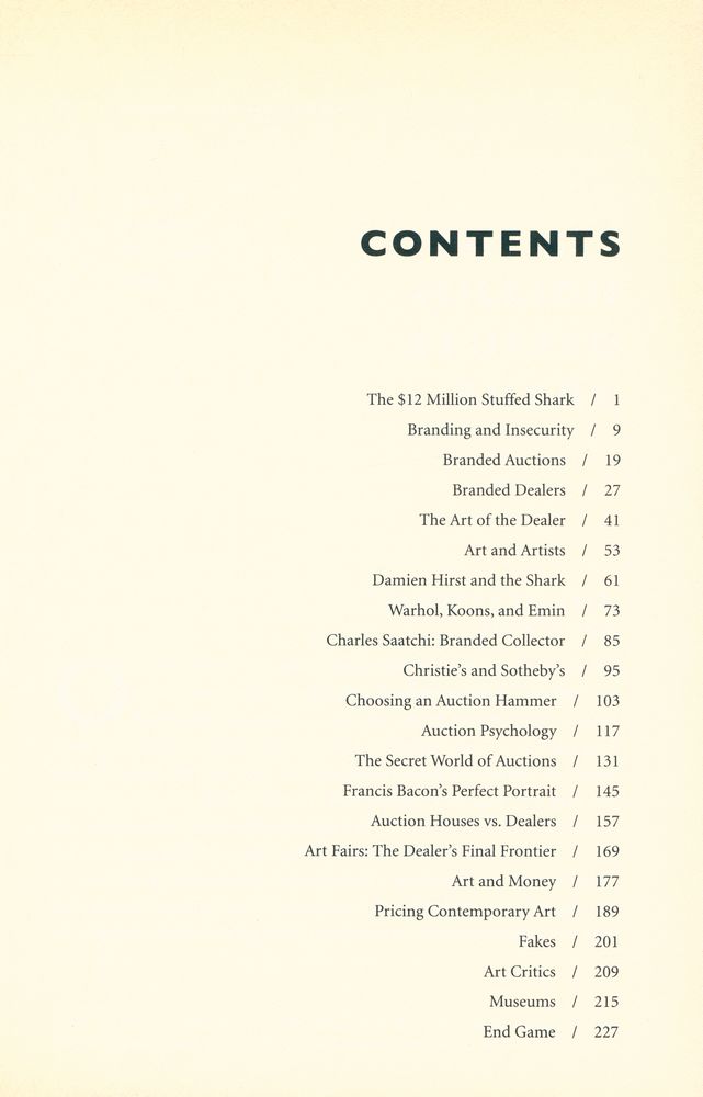 『THE $12 MILLION STUFFED SHARK : THE CURIOUS ECONOMICS OF CONTEMPORARY ART』 2