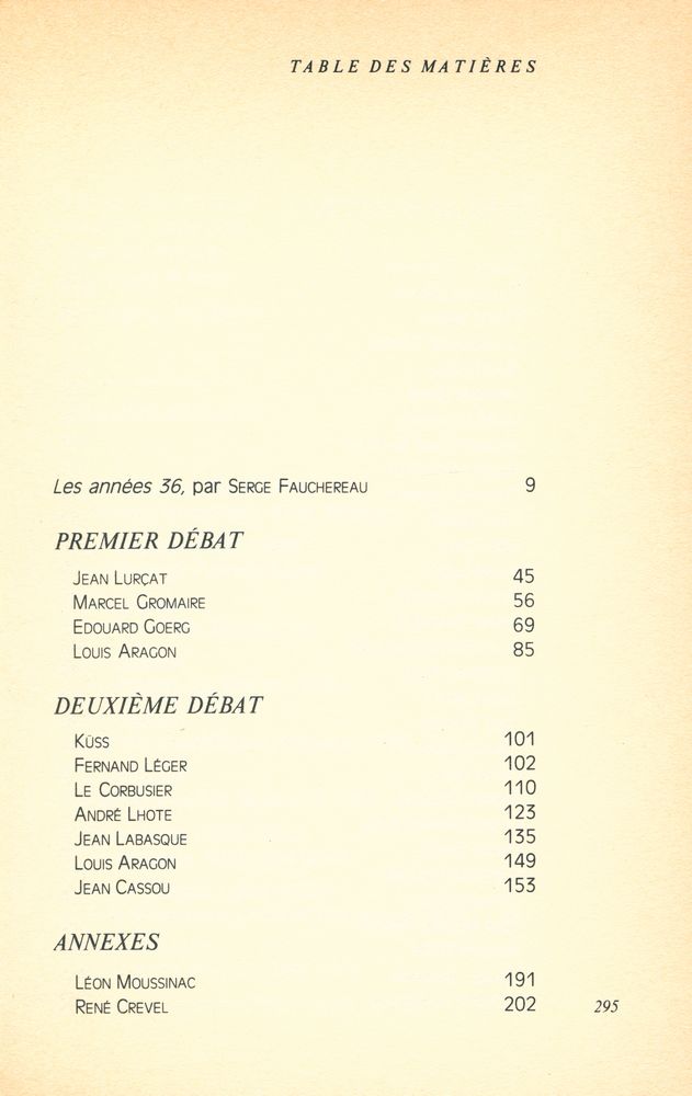 『LA QUERELLE DU REALISME』 2