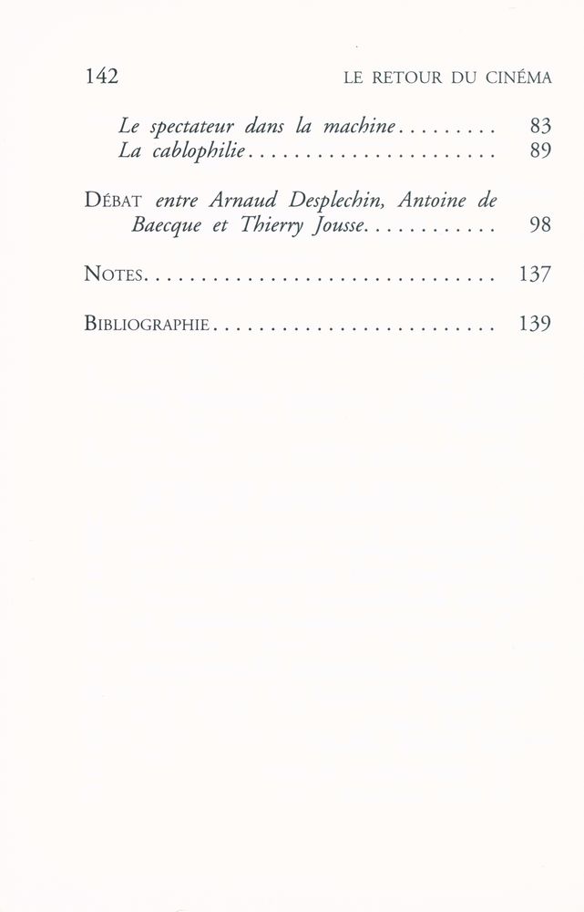 『Le retour du cinéma』 3