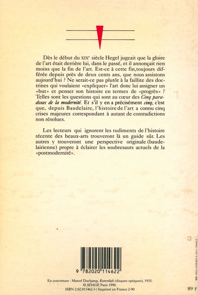 『Les cinq paradoxes de la modernité』 3