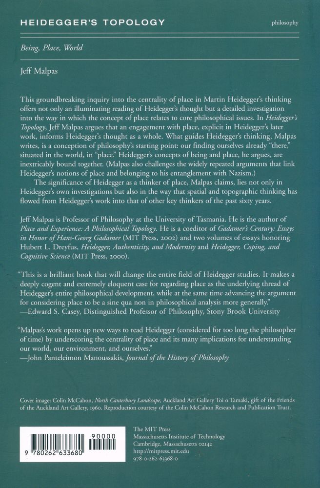 『Heidegger's topology : being, place, world』 3