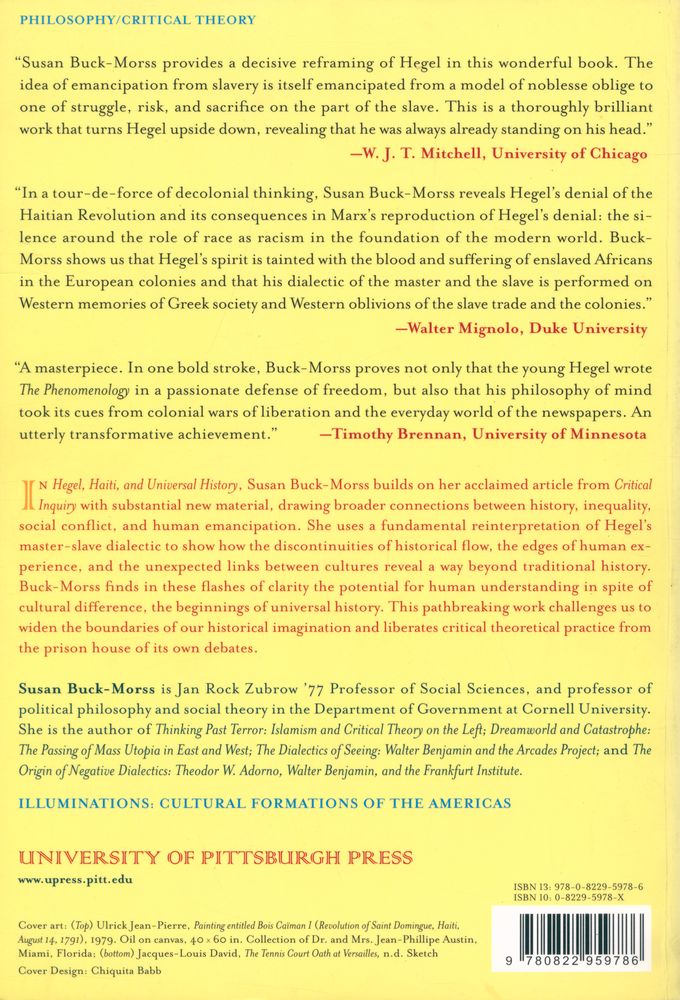 『Hegel, Haiti and Universal history』 3