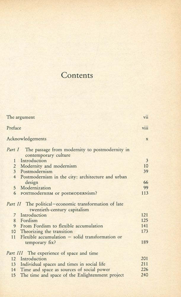 『The condition of postmodernity』 2