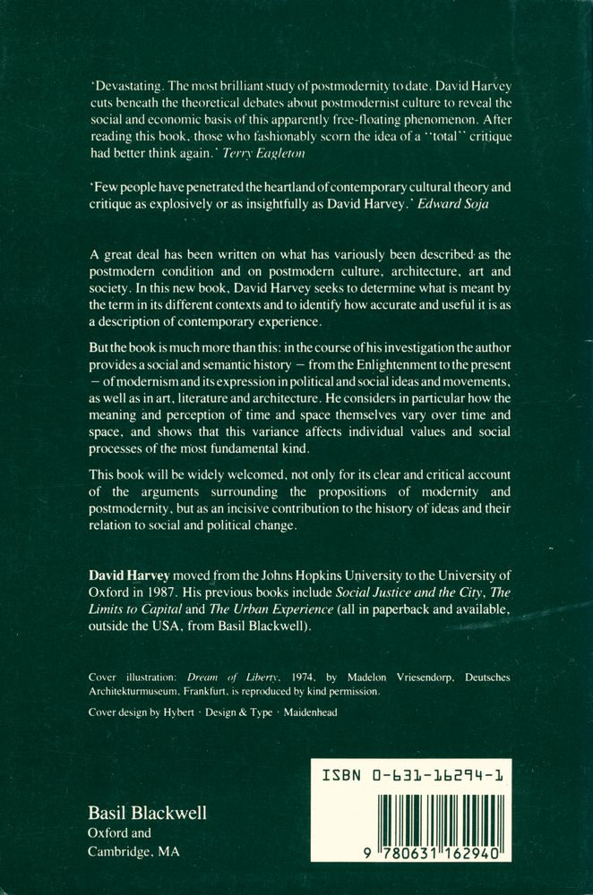 『The condition of postmodernity』 4