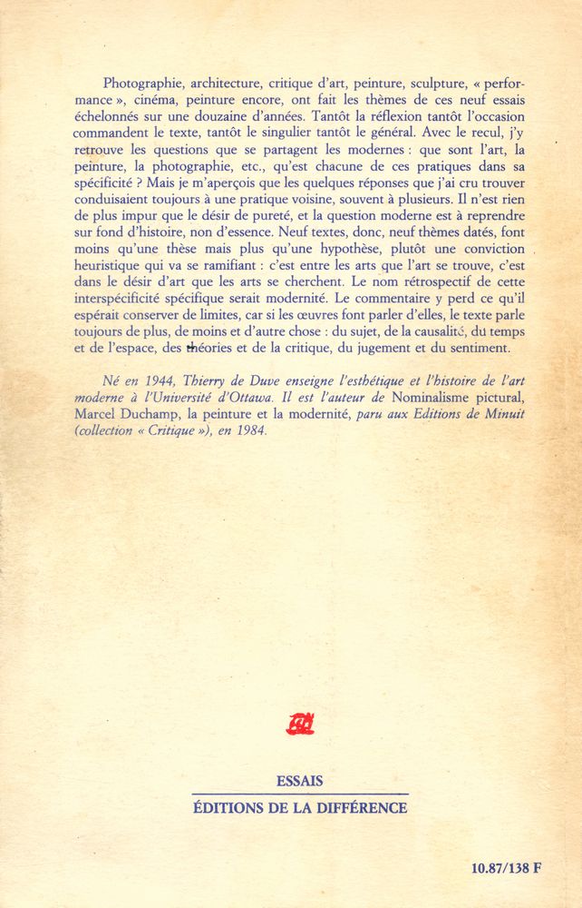 『ESSAIS DATÉS Ⅰ, 1974 - 1986』 4