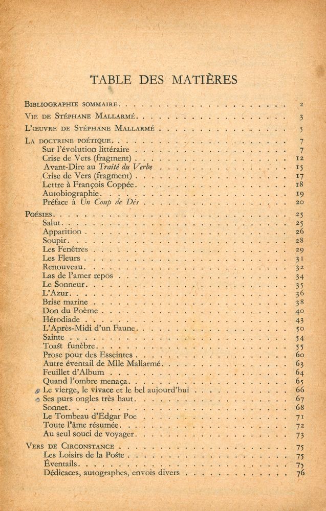 『PAGES CHOISIES』 2