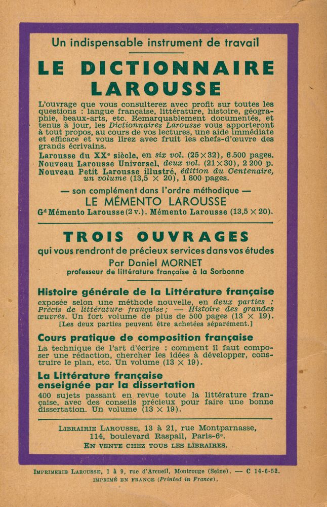 『POÉSIES CHOISIES』 3