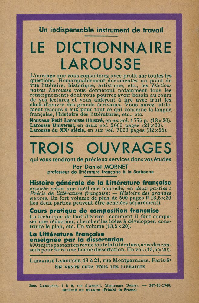 『POÉSIES CHOISIES』 4