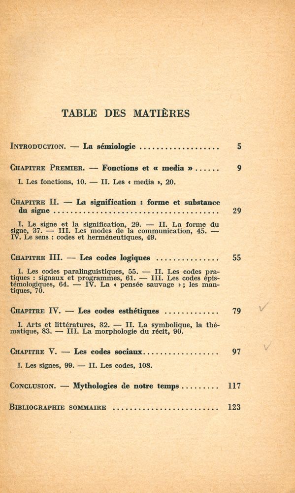 『LA SÉMIOLOGIE』 2