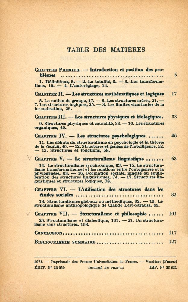 『LE STRUCTURALISME』 2