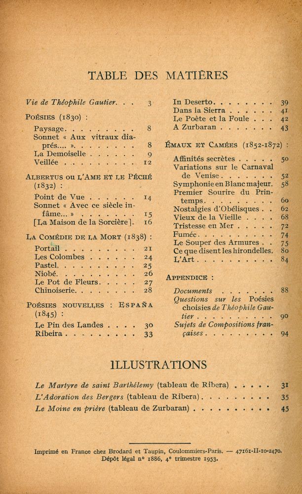 『POÉSIES CHOISIES』 2