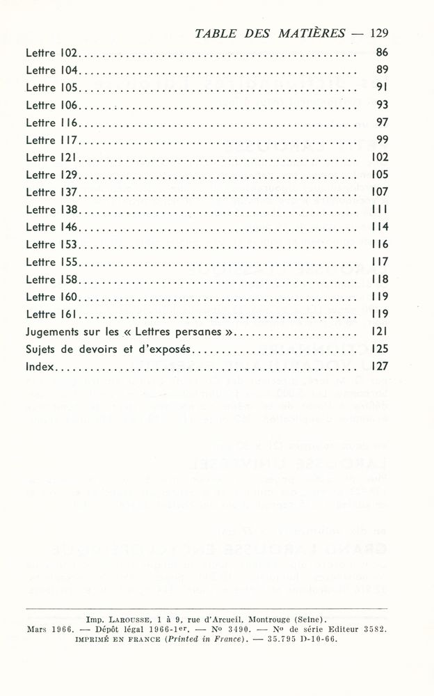 『lettres persanes : extraits』 3