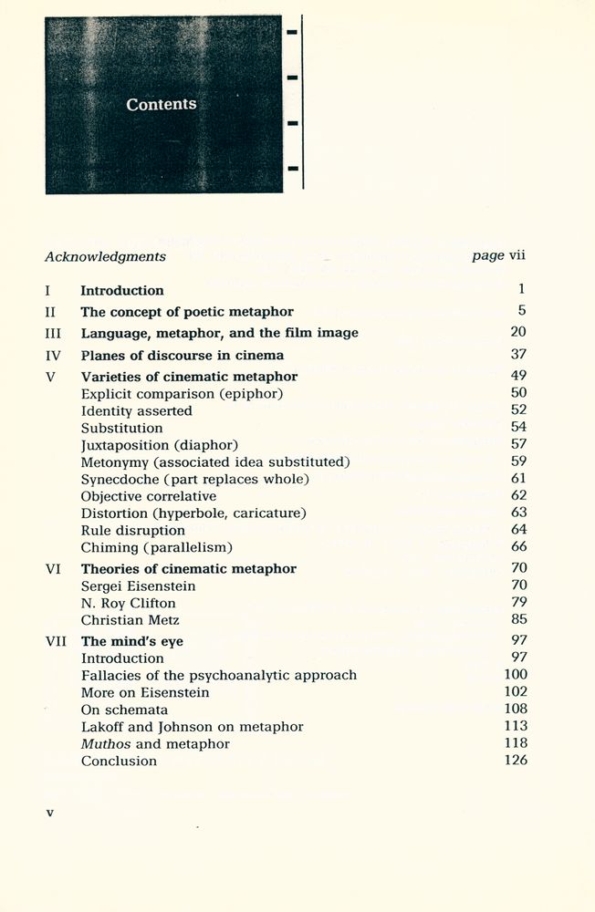 『METAPHOR AND FILM』 2