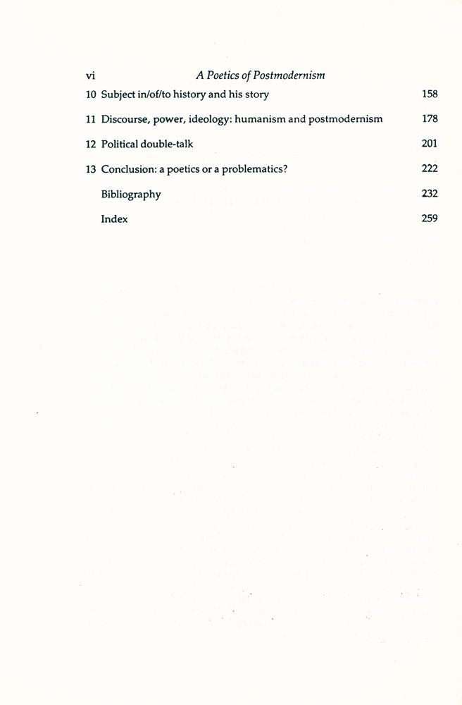 『A POETICS OF POSTMODERNISM : HISTORY, THEORY, FICTION』 3